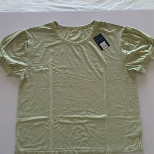 Universal Thread Women's Puff Sleeve Blouse XL Sage Green Casual Top